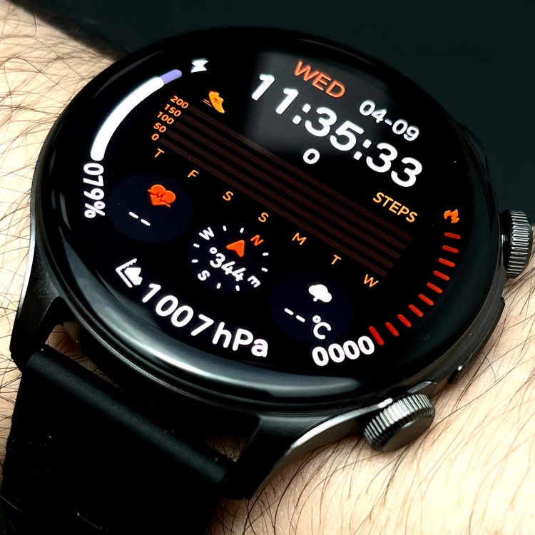 ترک جی پی اس (ارتفاع سنج/بارومتر/قطب نما)track GPS AMOLED 1,6